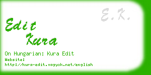 edit kura business card